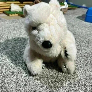 Folkmanis Polar Bear Hand Puppet Standing Sitting Arctic Bear See Note